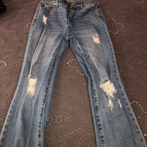 WILD FABLE SKINNY CROP RIPPED JEAN